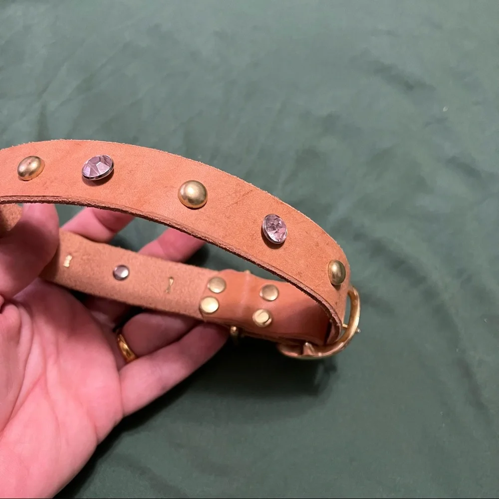 Hand Crafted Medium Leather Dog Collar